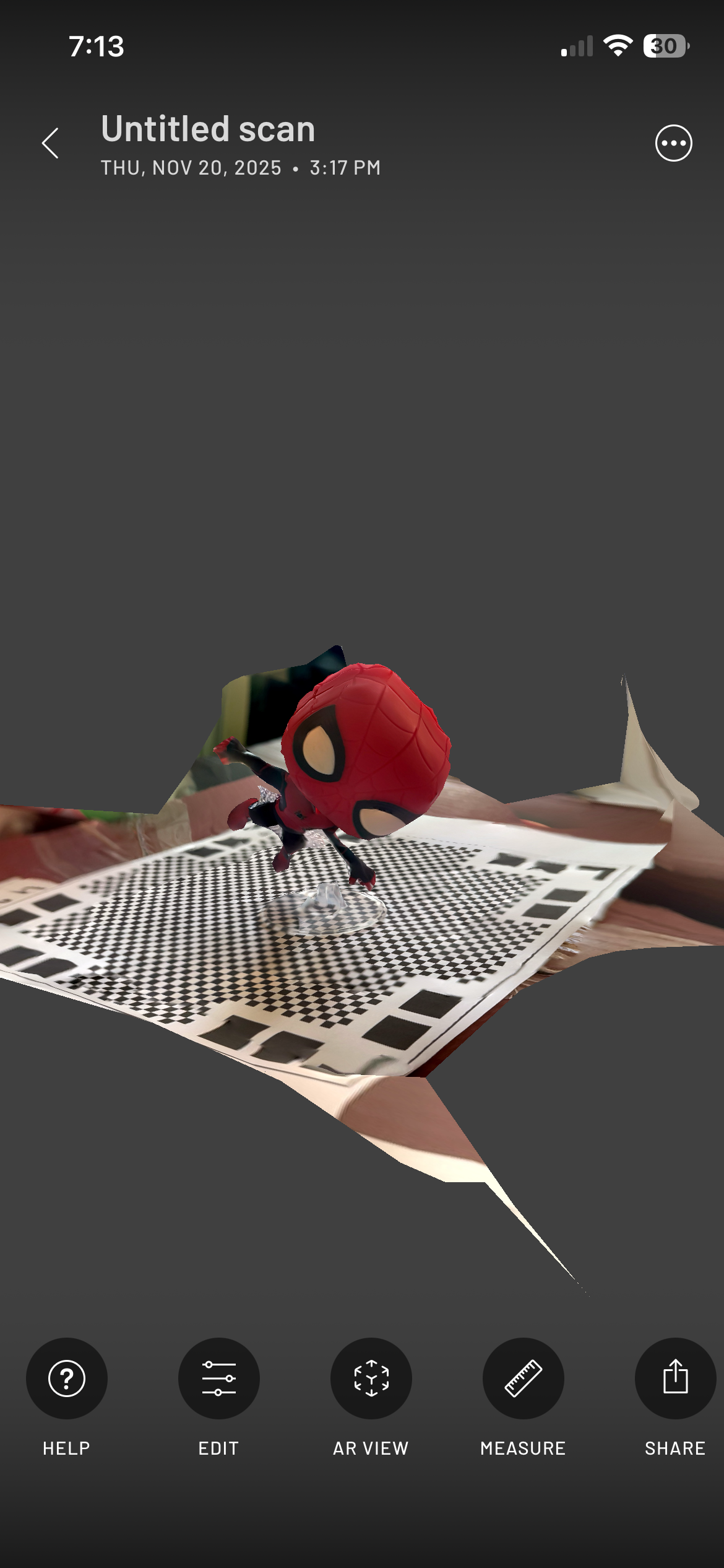 Spiderman Funko scan